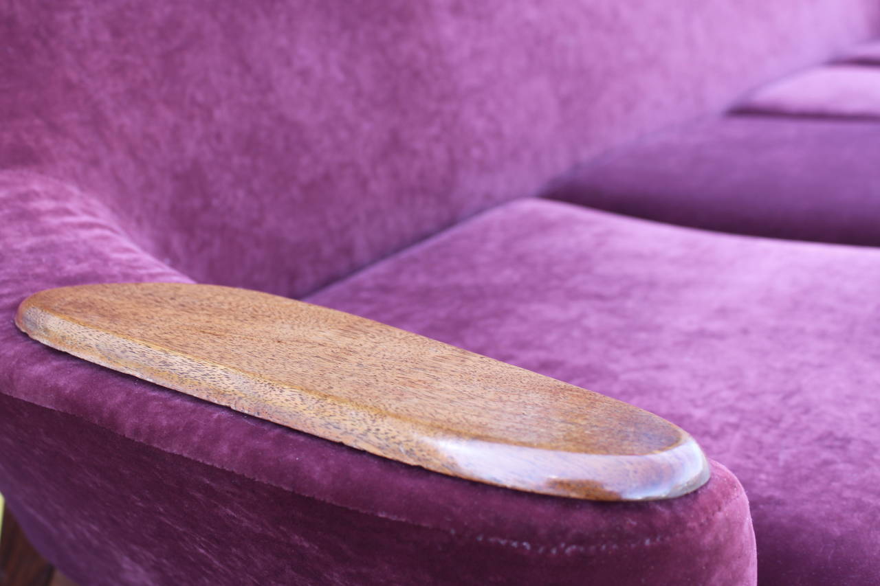 20th Century Ample Gorgeous Dux Mid-Century Modern Danish Sofa