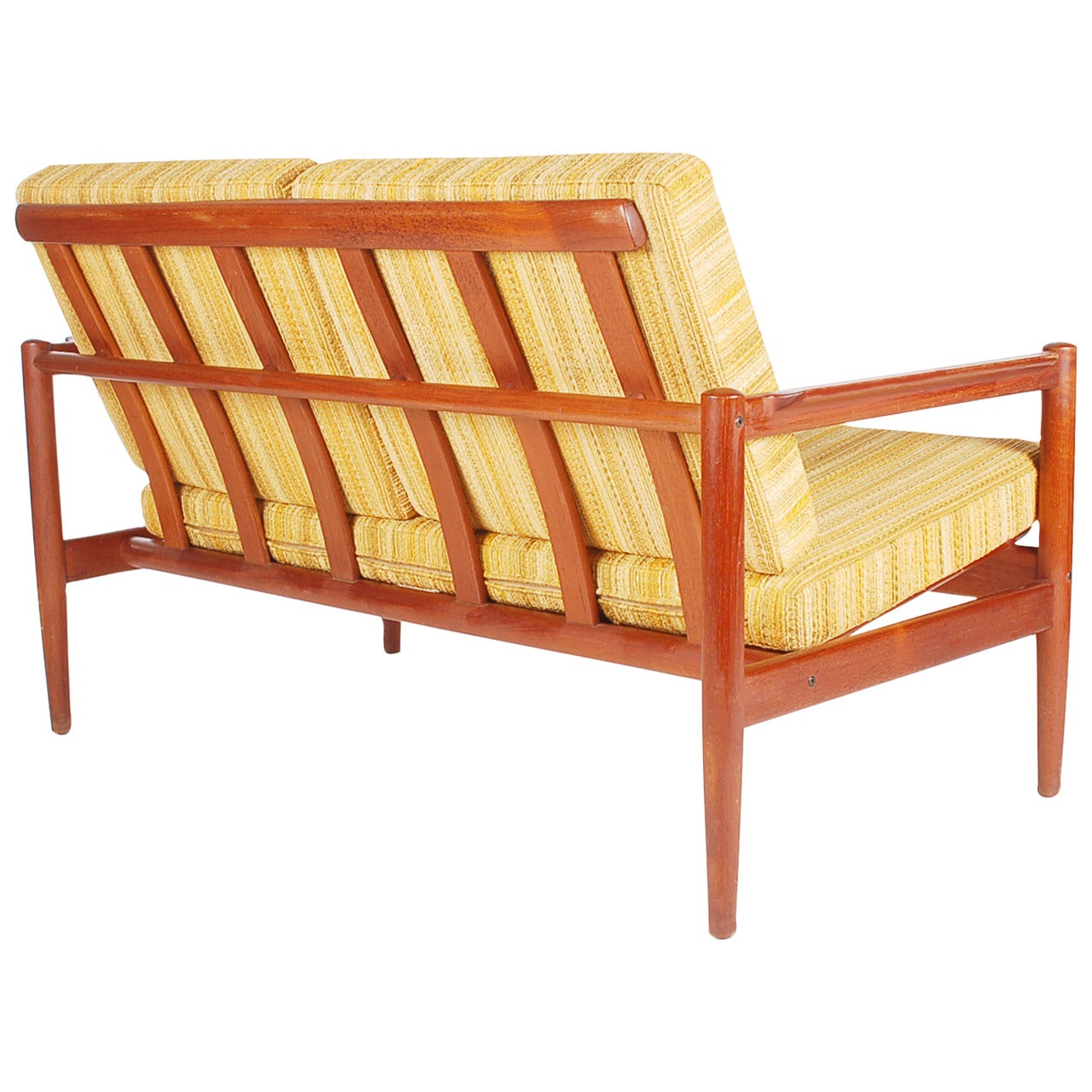 Mid Century Modern Danish Teak Sofa by Borge Jensen Settee