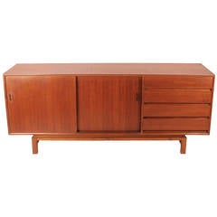Mid-Century Modern Danish Teak Credenza after Kai Kristensen or Neils Moller 9