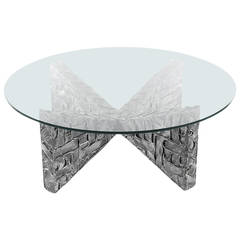 Mid Century Modern Adrian Pearsall Brutalist Coffee Table after Paul Evans 5