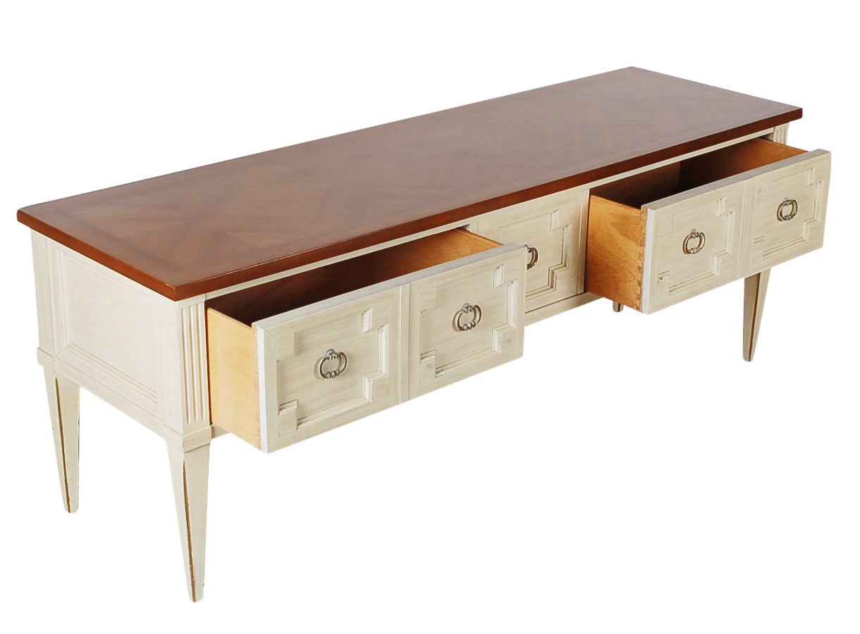 American Hollywood Regency Console Table in the Style of Tommi Parzinger