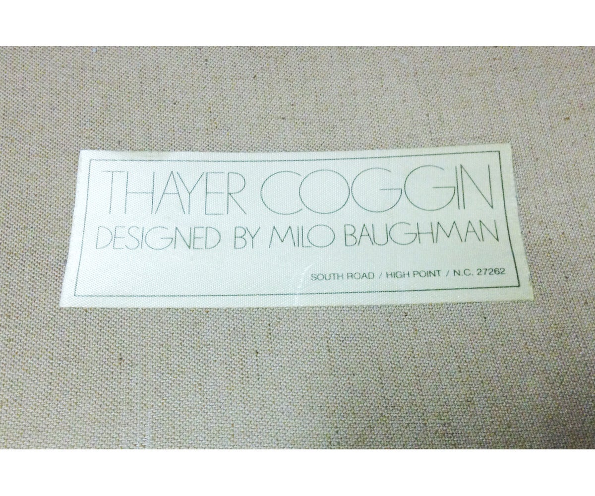 American Milo Baughman Swivel Club Chairs by Thayer Coggin