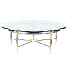 Retro Hollywood Regency Cocktail Table after Maison Jansen or LaBarge