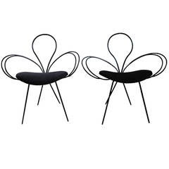 Pair of Arthur Umanoff Clover Leaf D609 Chairs