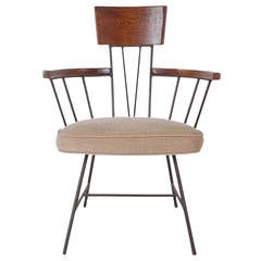 Mid-Century Richard McCarthy Wrought Iron Armchair