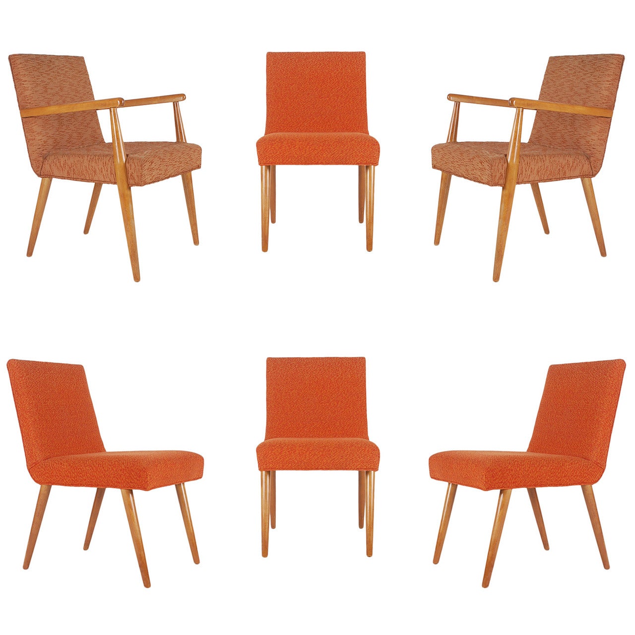 T.H. Robsjohn-Gibbings para sillas de comedor Widdicomb