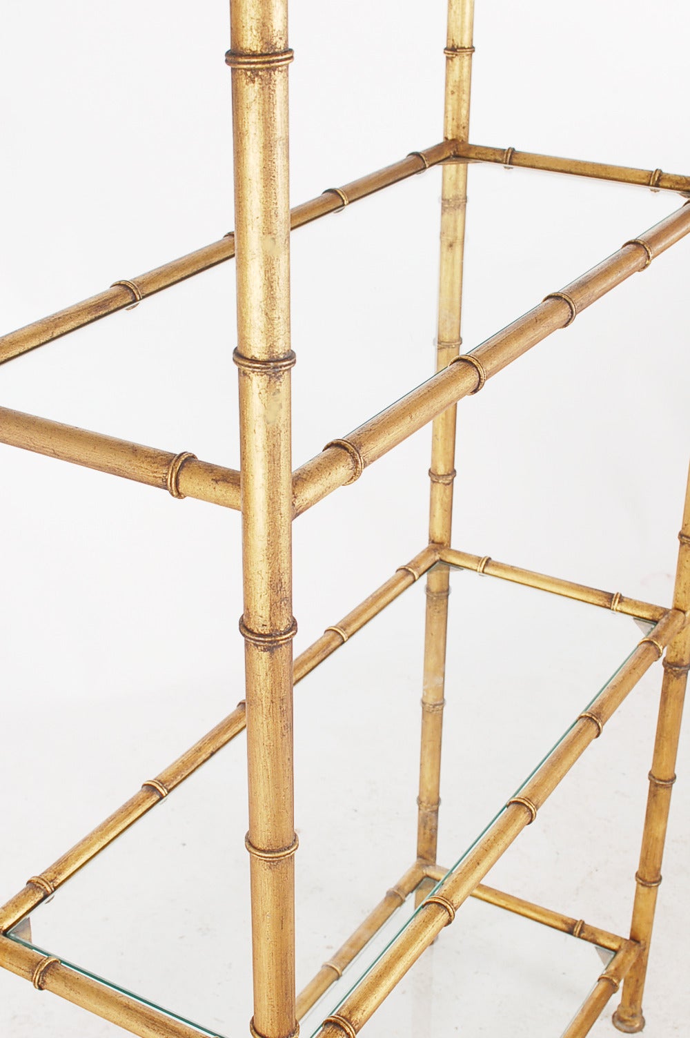 gold bamboo etagere
