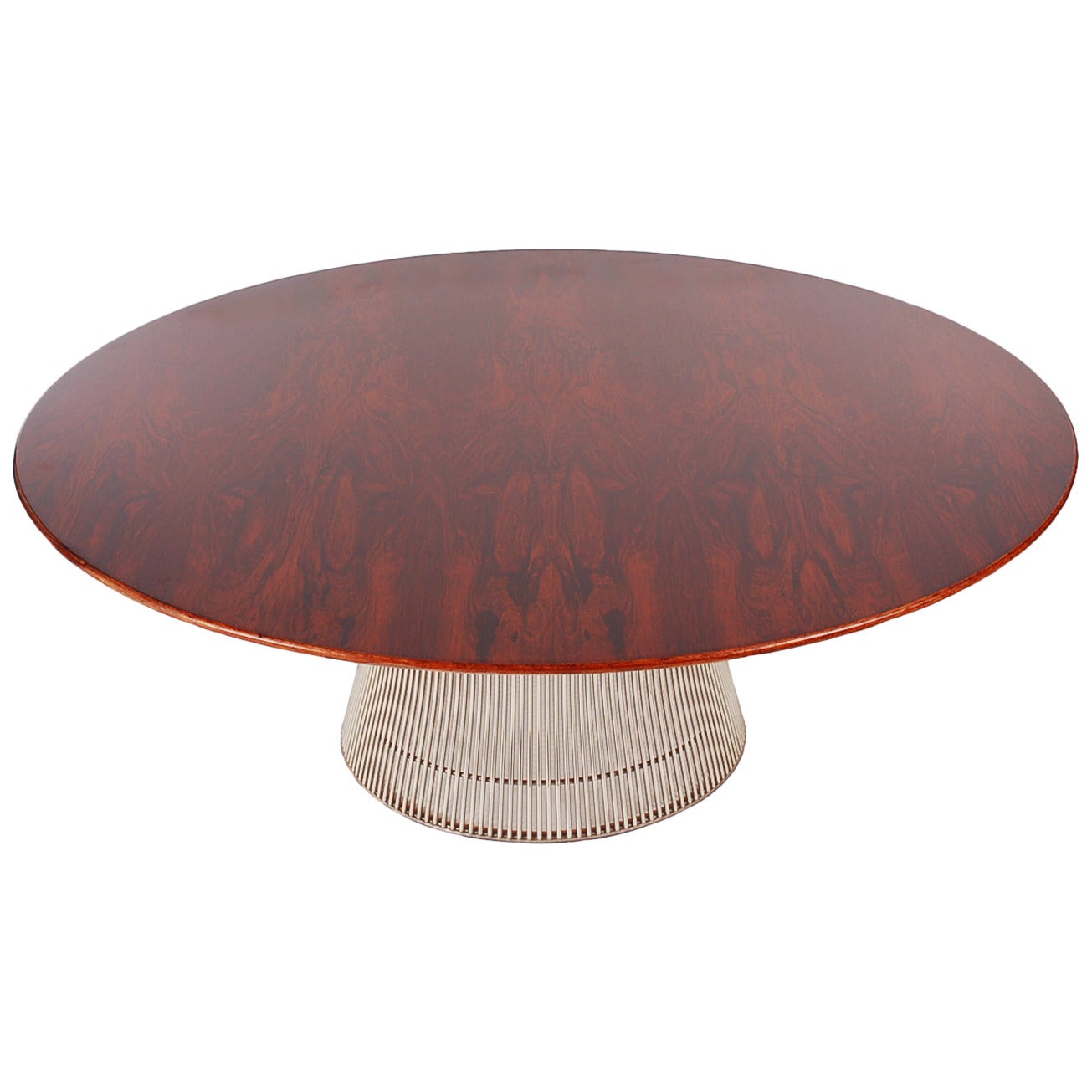 Rare Exquisite 1974 Rosewood Cocktail Table by Warren Platner for Knoll