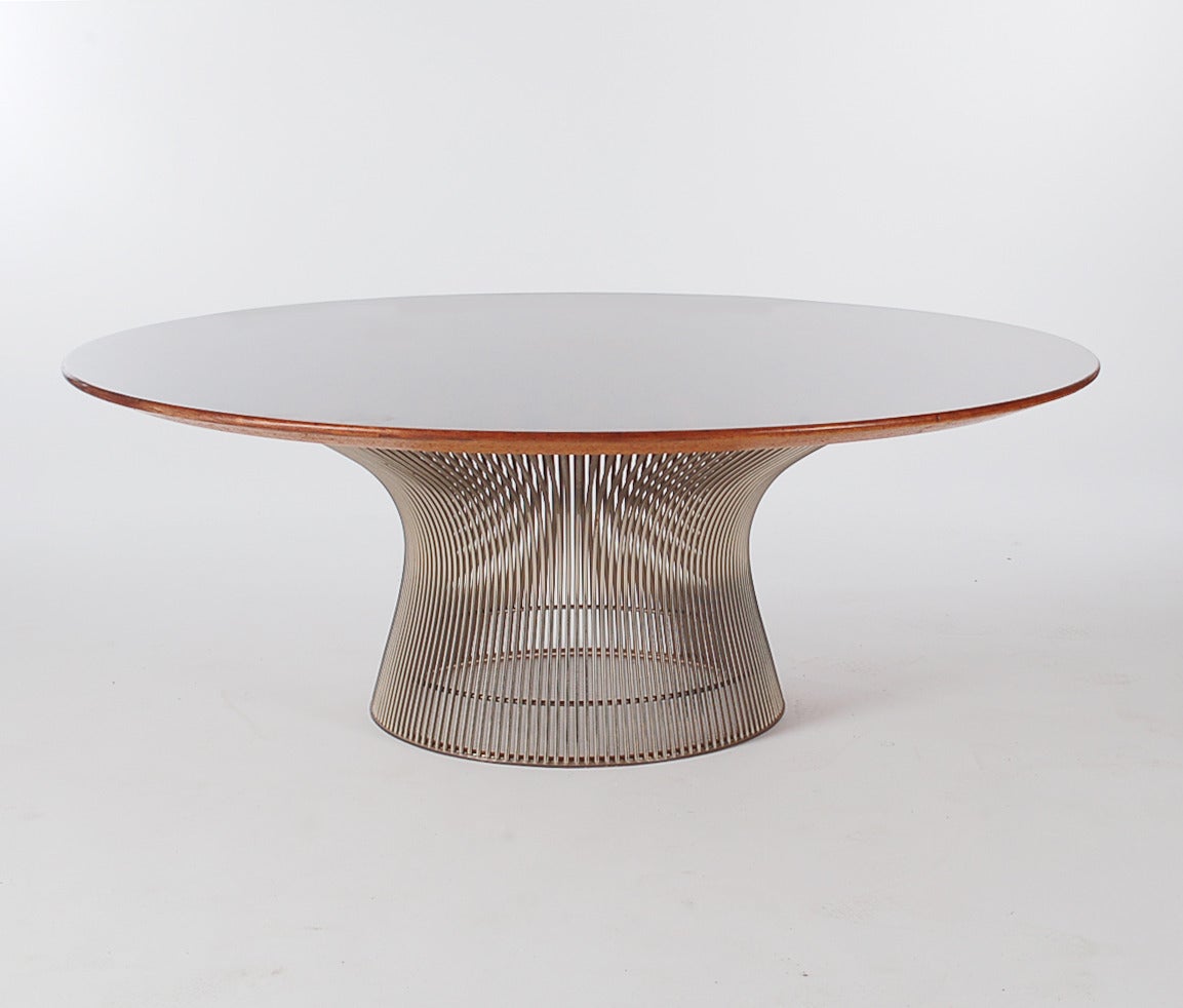 Mid-Century Modern Rare Exquisite 1974 Rosewood Cocktail Table by Warren Platner for Knoll