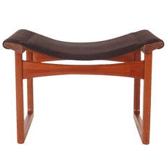 Teak Foot Stool by Ejner Larsen and A. Bender Madsen for L. Pontoppidan 11