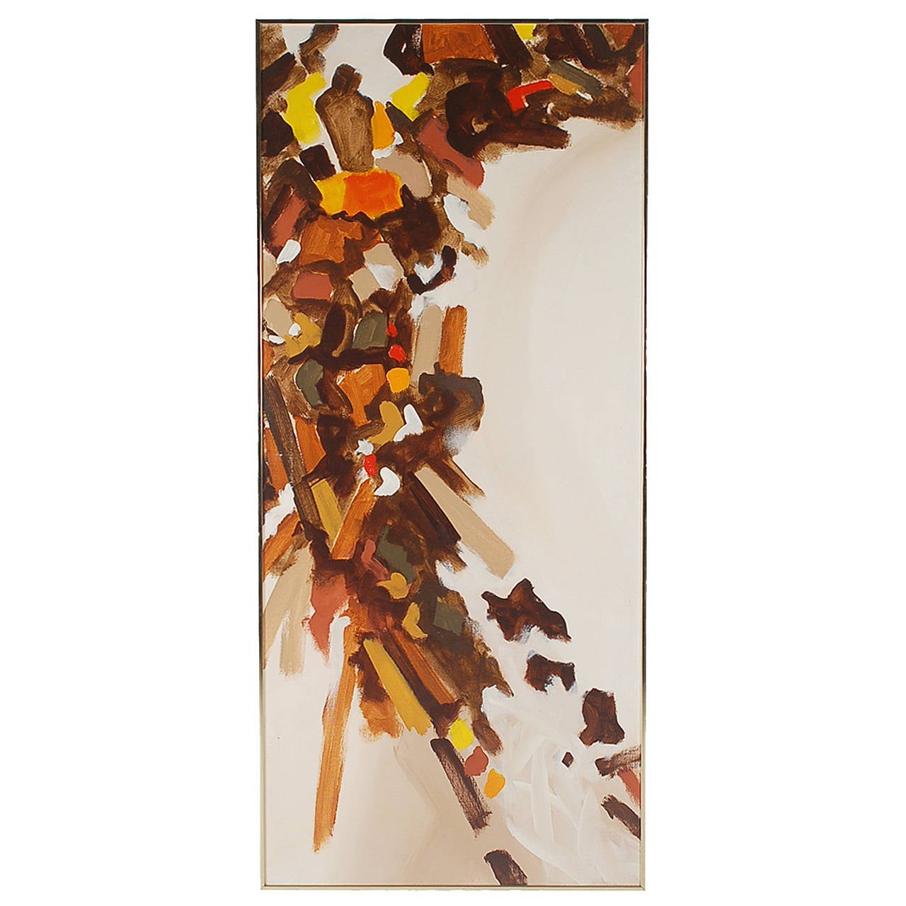 Large Modern Abstract Oil Painting on Canvas For Sale at 1stdibs