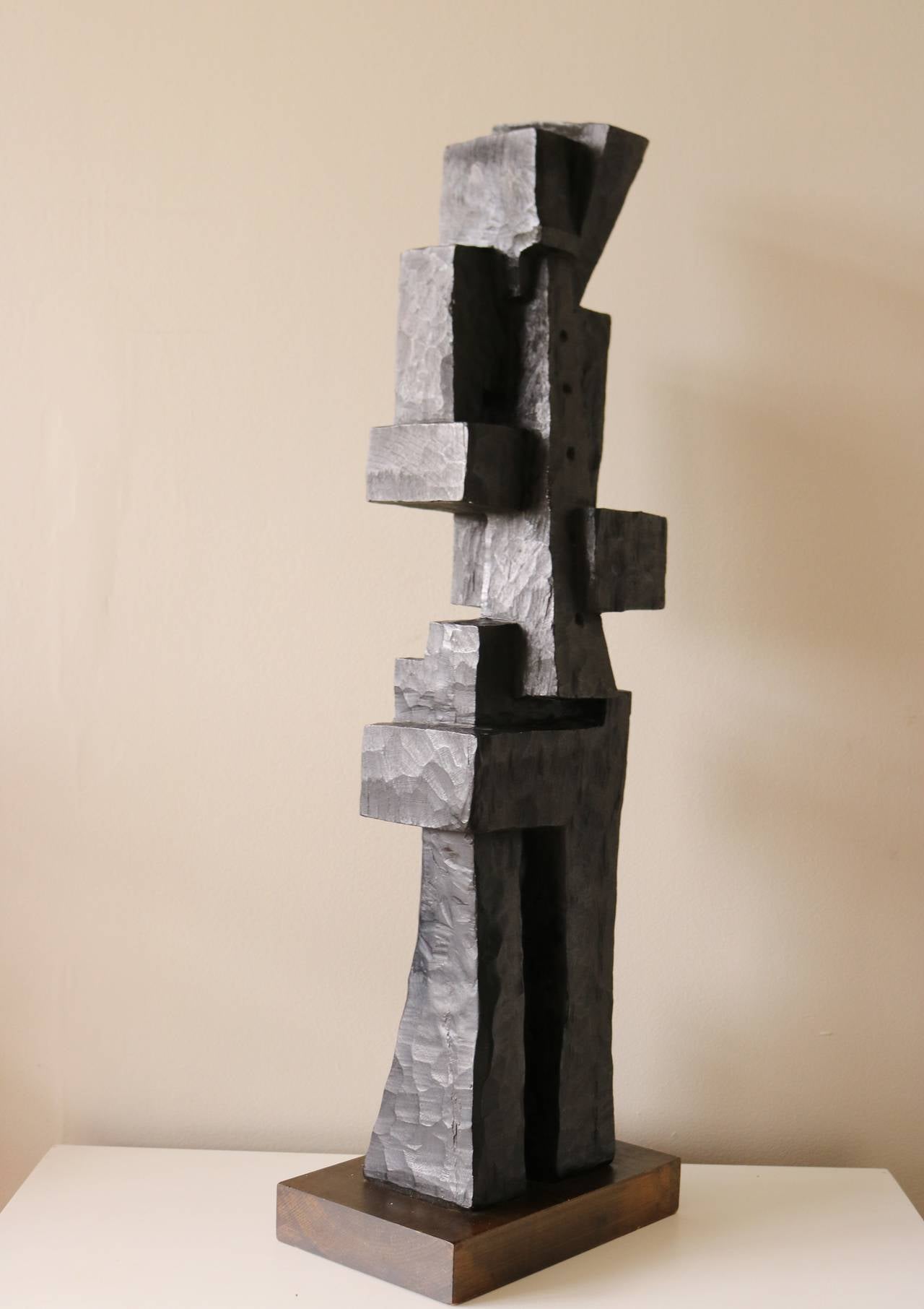 Abstract Cubist Horn Player Table Sculpture by Austin Productions at ...