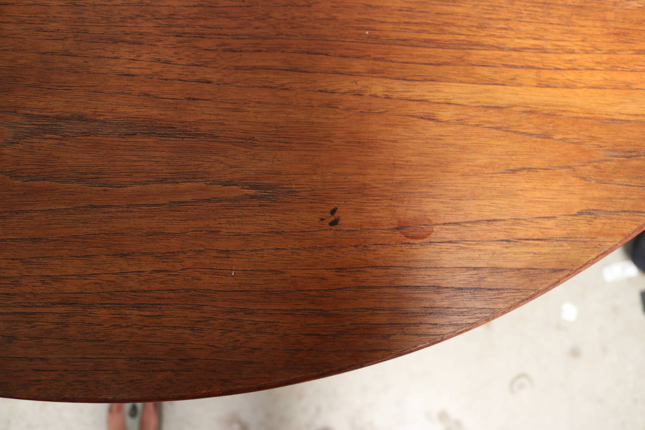 Round Teak Folding Dining Table and Chairs by Poul Volther for Frem Rojle 2