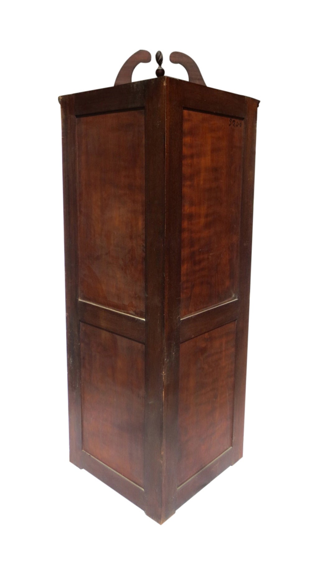 Glazed Edwardian Inlaid Mahogany Corner Cabinet For Sale