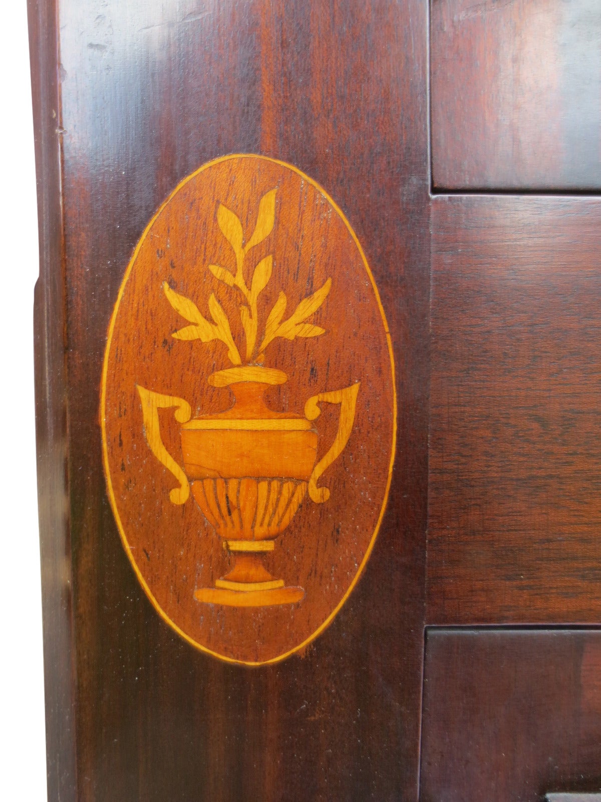 Edwardian Inlaid Mahogany Corner Cabinet For Sale 2