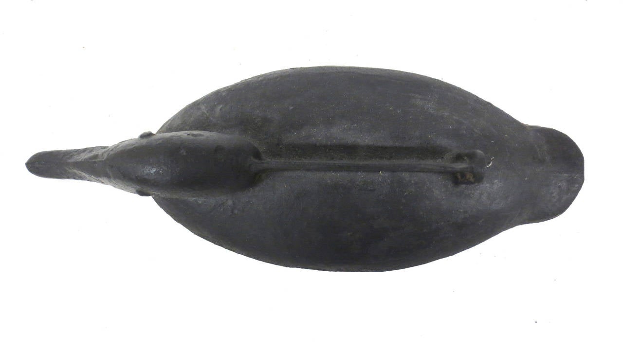 Cast Iron Mallard Boot Scraper In Good Condition In Holliston, MA