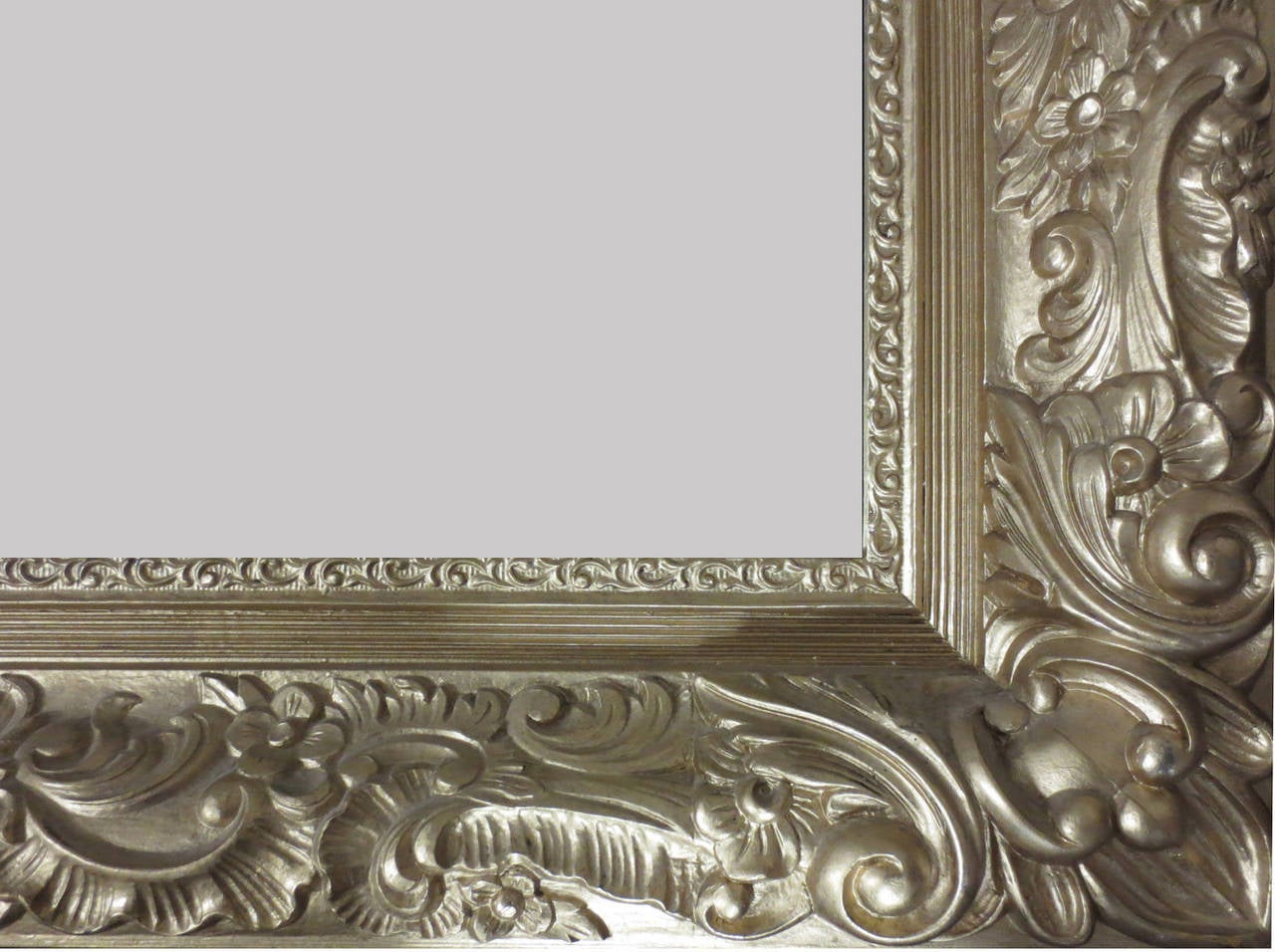 Painted Mural Size Rectangular Gilt Frame Mirror For Sale