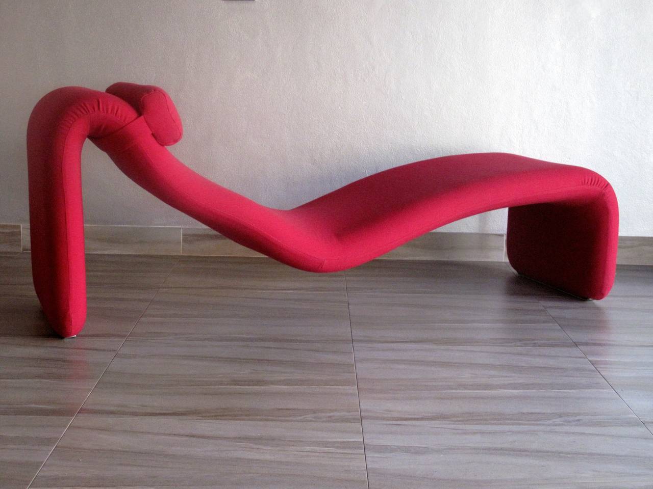 Mid-Century Modern Chaise longue « Djinn » d'Olivier Mourgue fabriquée par Airborne, France, vers 1963 en vente