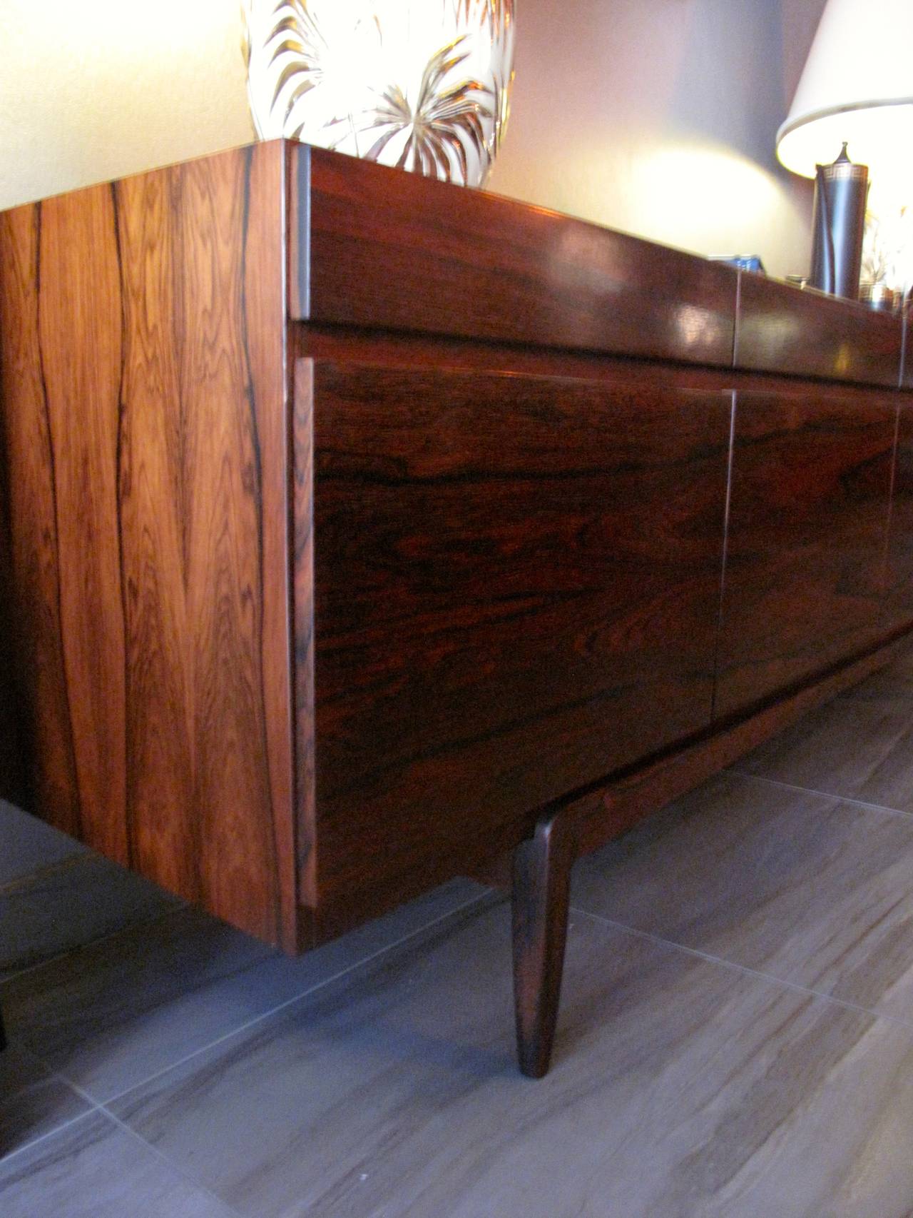 Ib Kofod Larsen Brazilian Rosewood Credenza Model Fa-66, Danish, circa 1960s