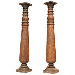 Pair of Rosewood Columns