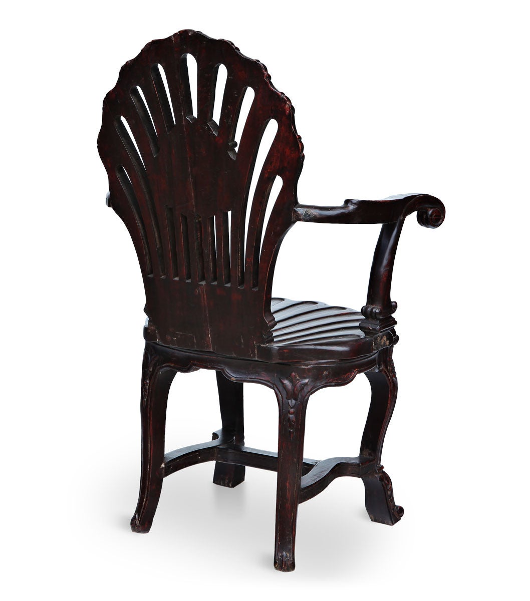 Anglo-Indian Couple of Colonial Chairs, India For Sale
