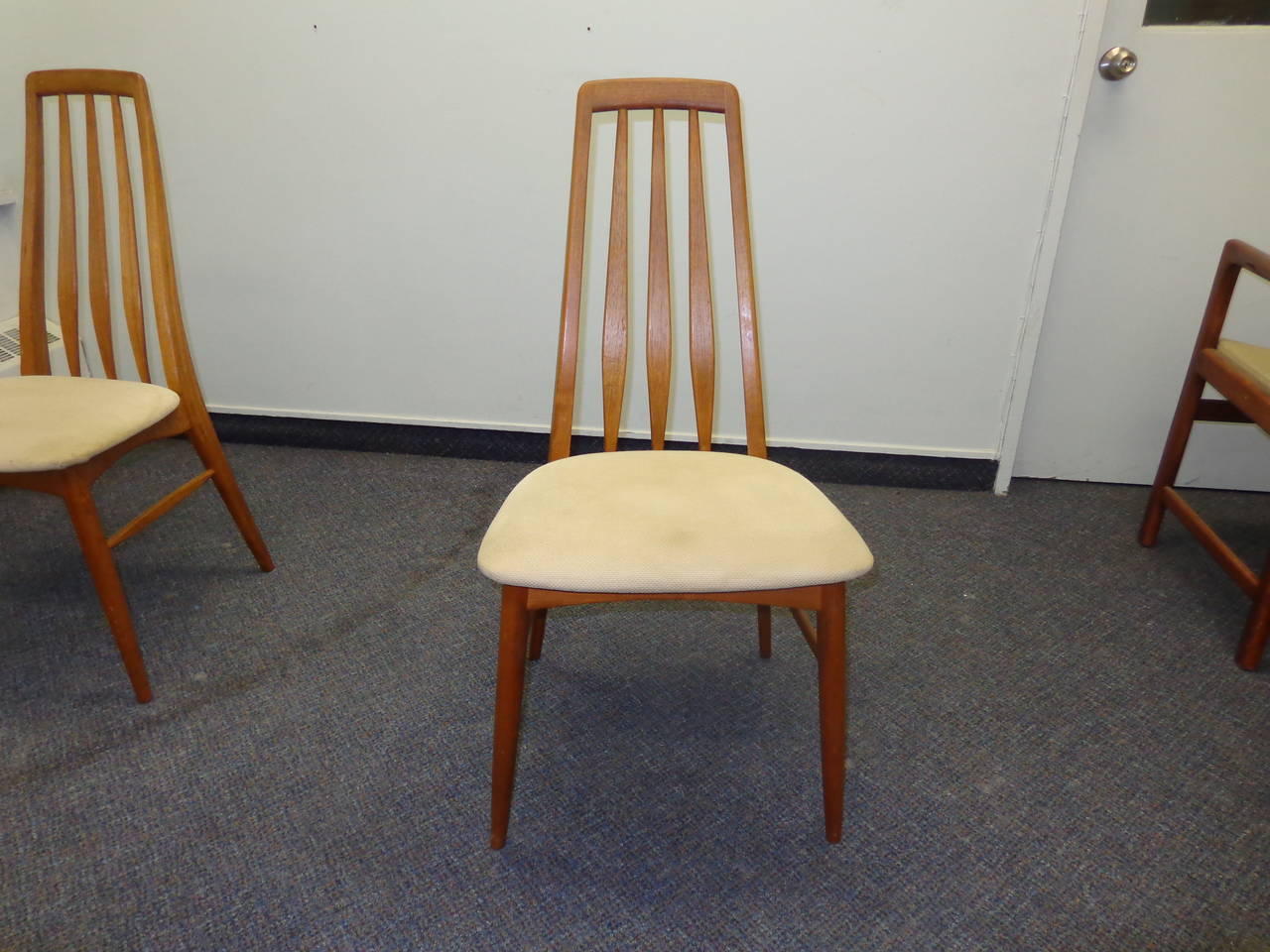 Mid-20th Century Eva Chair by Niels Koefoed for Hornslet Mobelfabrik in Teak For Sale