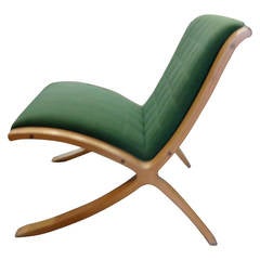X-Form Chair in Beech by Peter Hvidt and Olga Molgaard-Nielsen