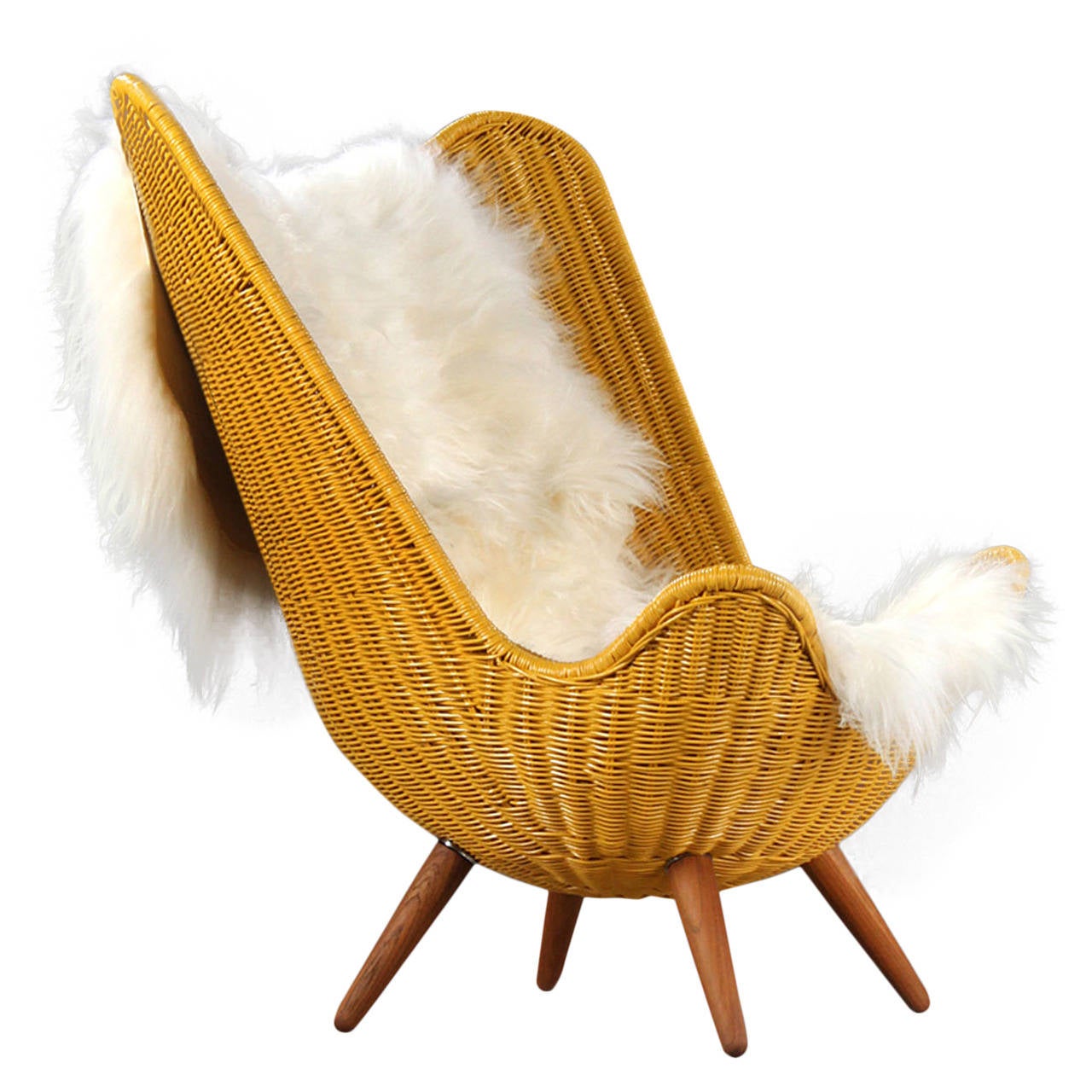 Rattan butterfly chair by Knud Vinther, Corollo.dk 3 at 1stdibs