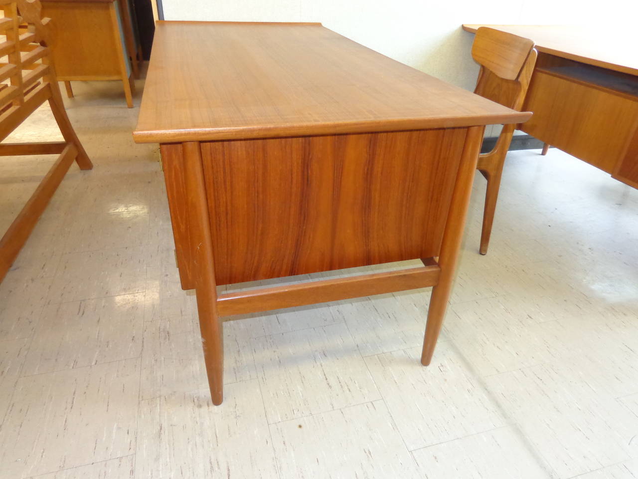 Mid-Century Modern Arne Vodder Teak Desk