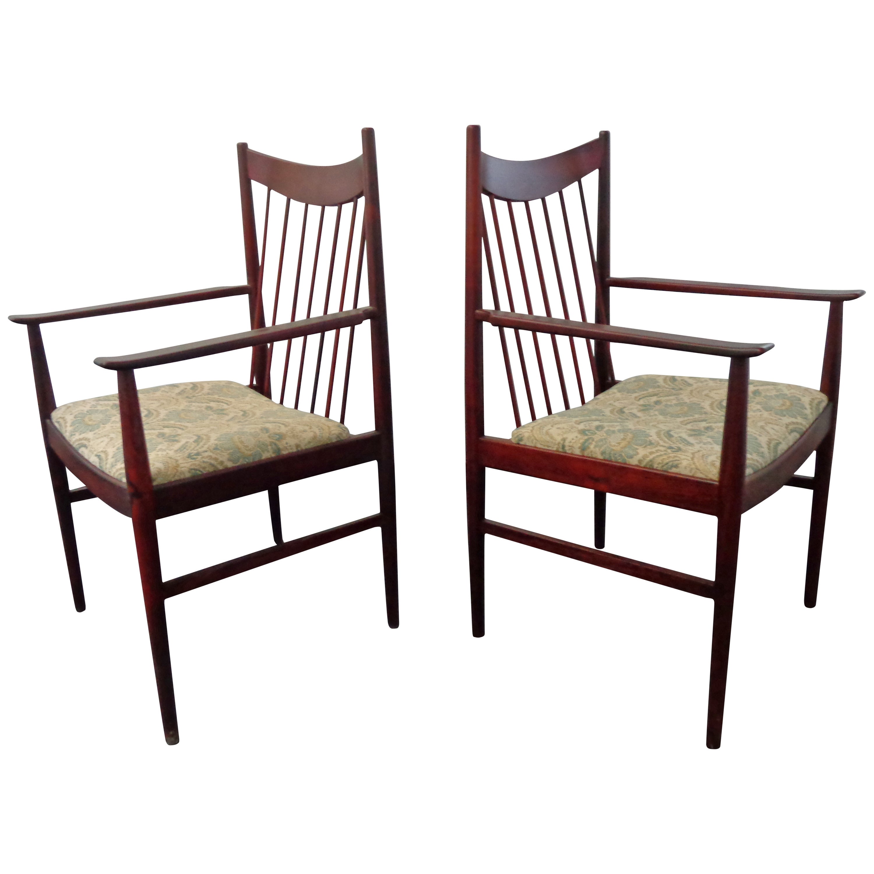 Arne Vodder Rosewood Chairs, Model 422 by Sibast, Including Two Armchairs