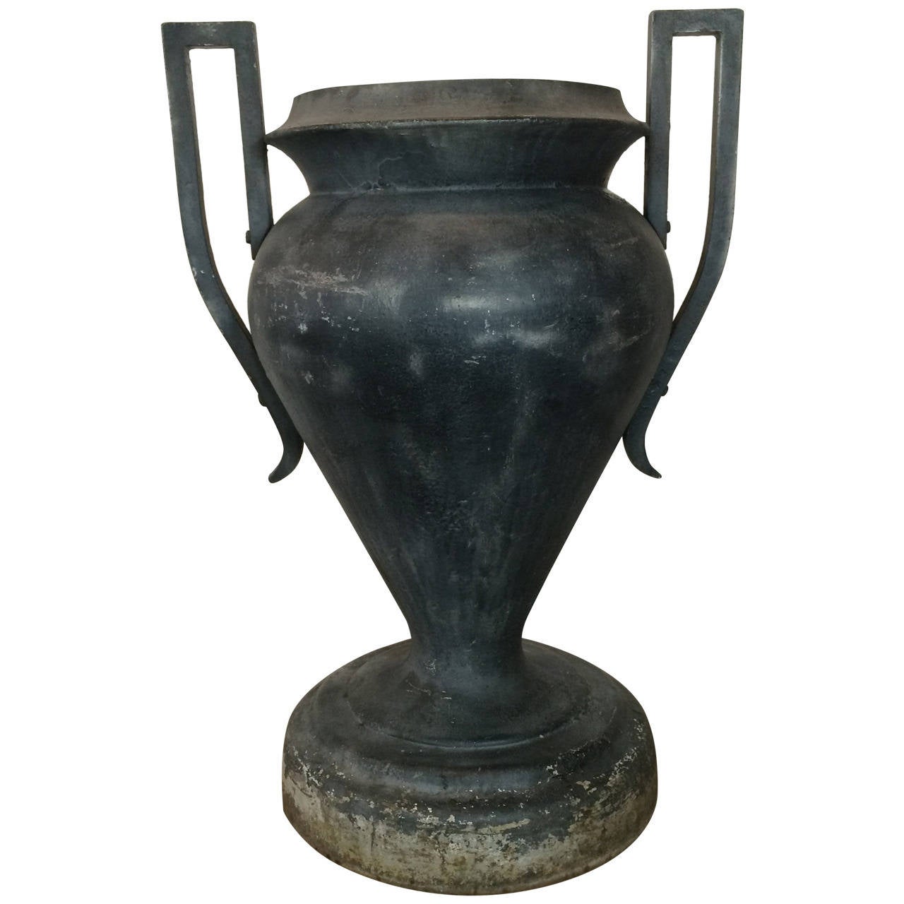 Antique Oversized Cast Iron Urn at 1stDibs