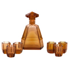 Italian Art Deco Style Decanter Set