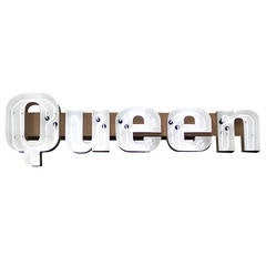 Vintage Neon Queen Sign