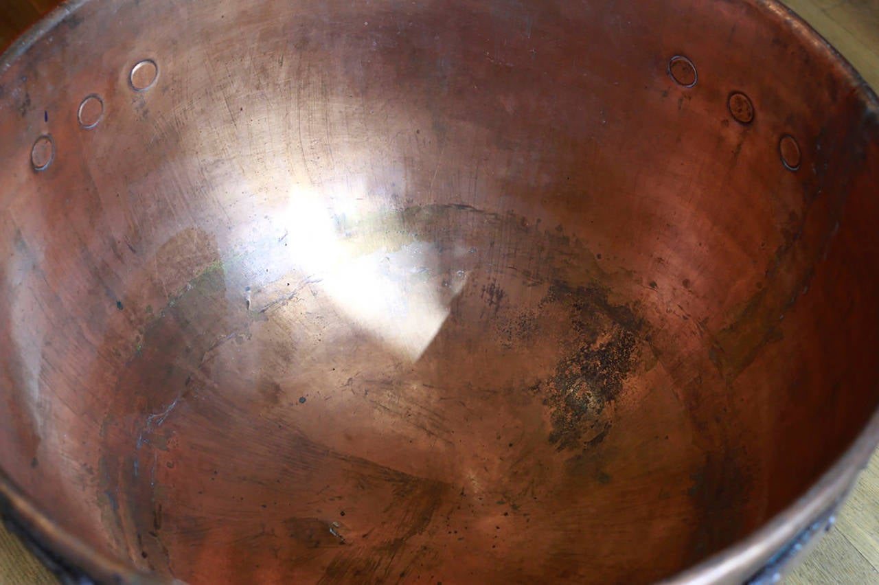 Large 19th Century Copper Candy Pot 2