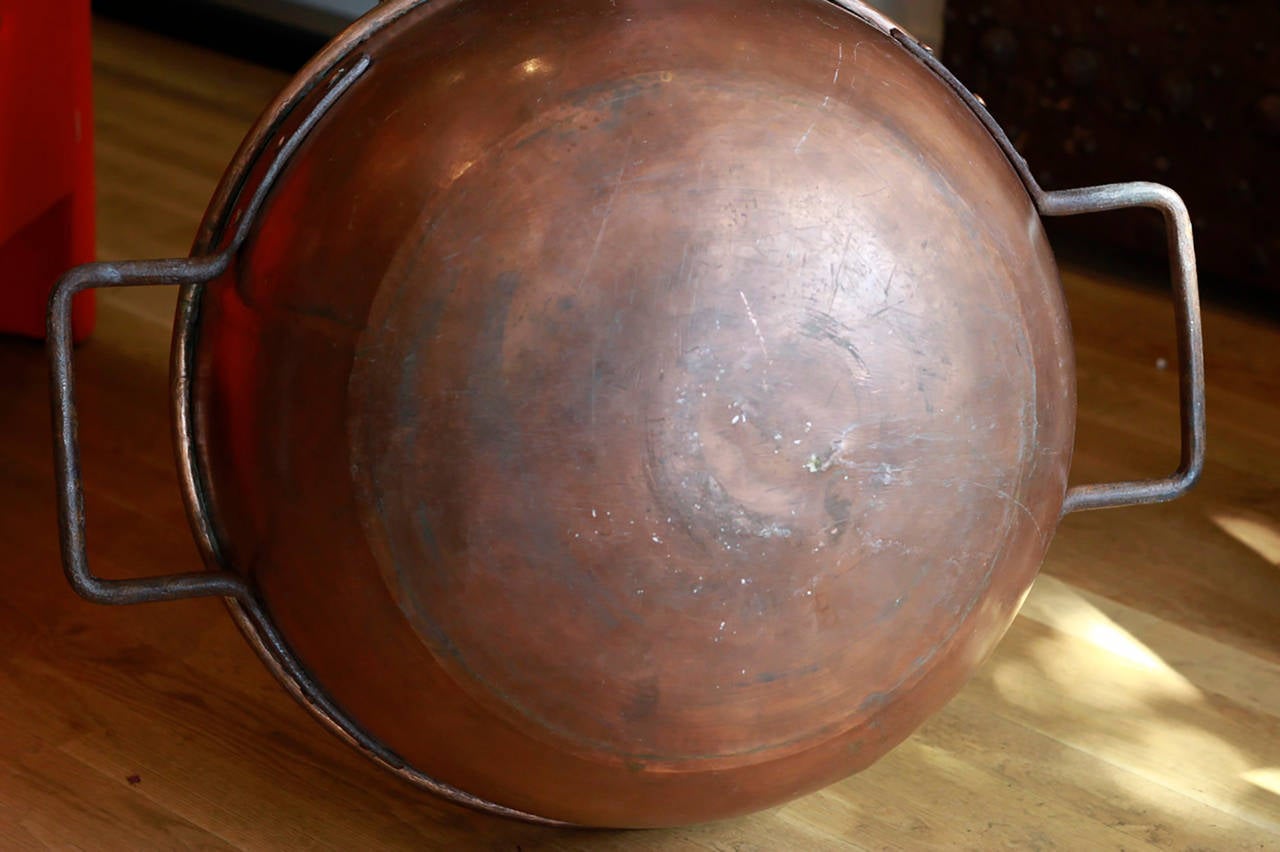 Large 19th Century Copper Candy Pot 3