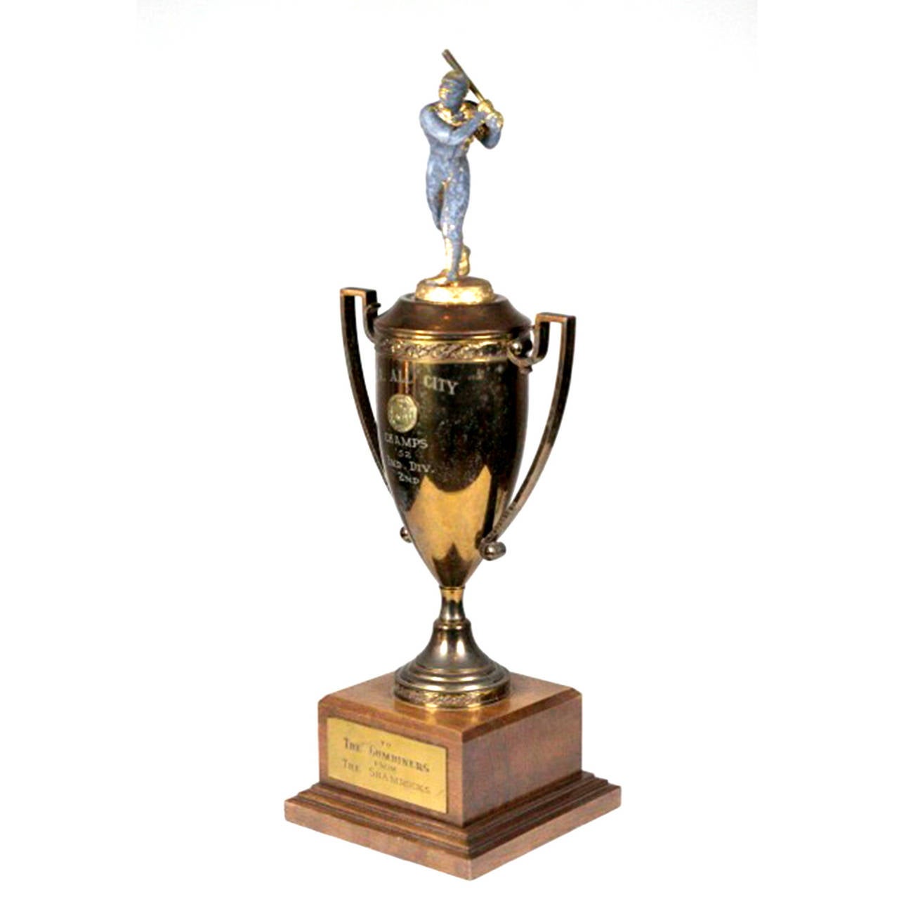 Vintage Baseball Trophy In Distressed Condition In San Francisco, CA