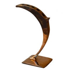 Mid-Century Solid Bronze Candelabra