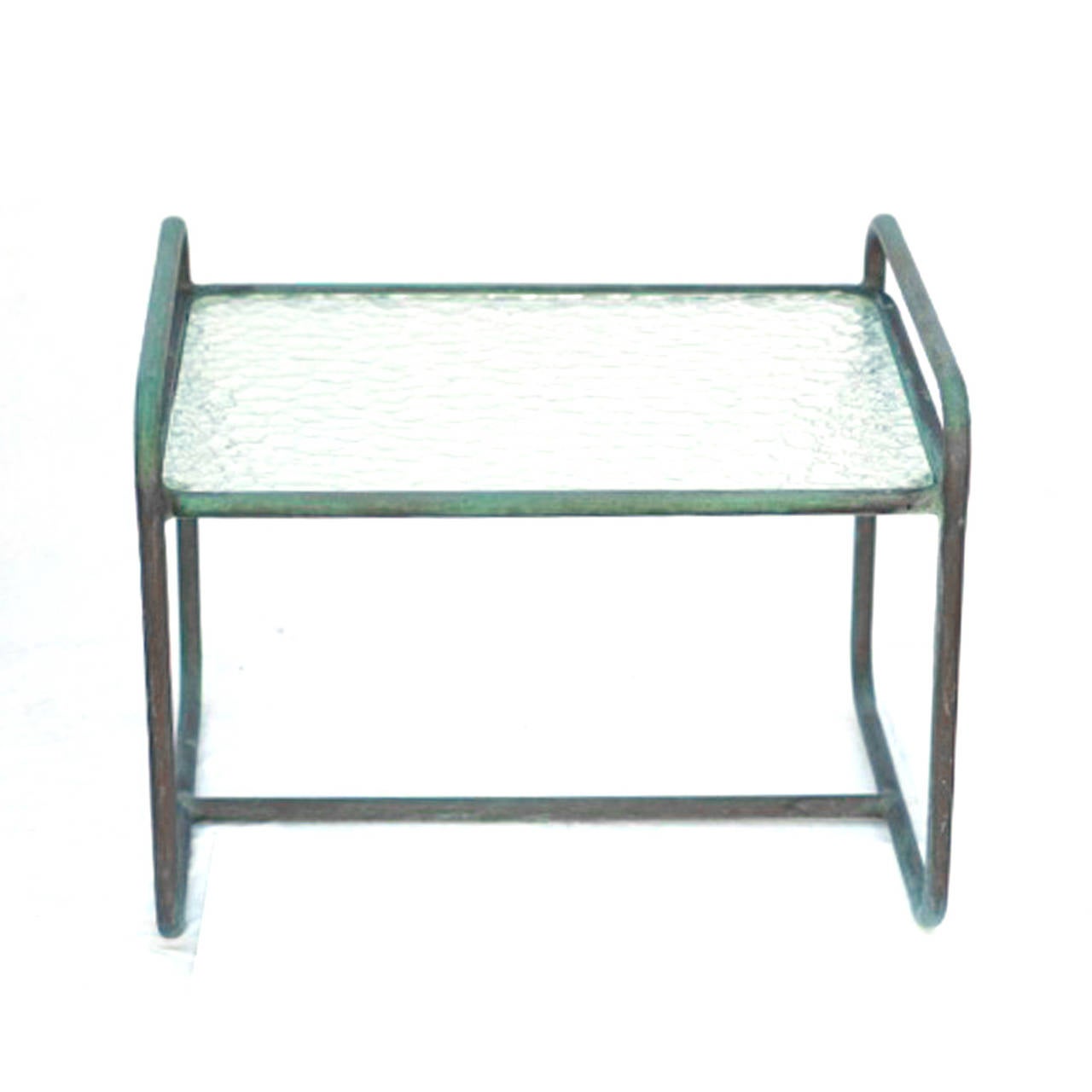 Mid-Century Modern Walter Lamb Bronze Low Side Table