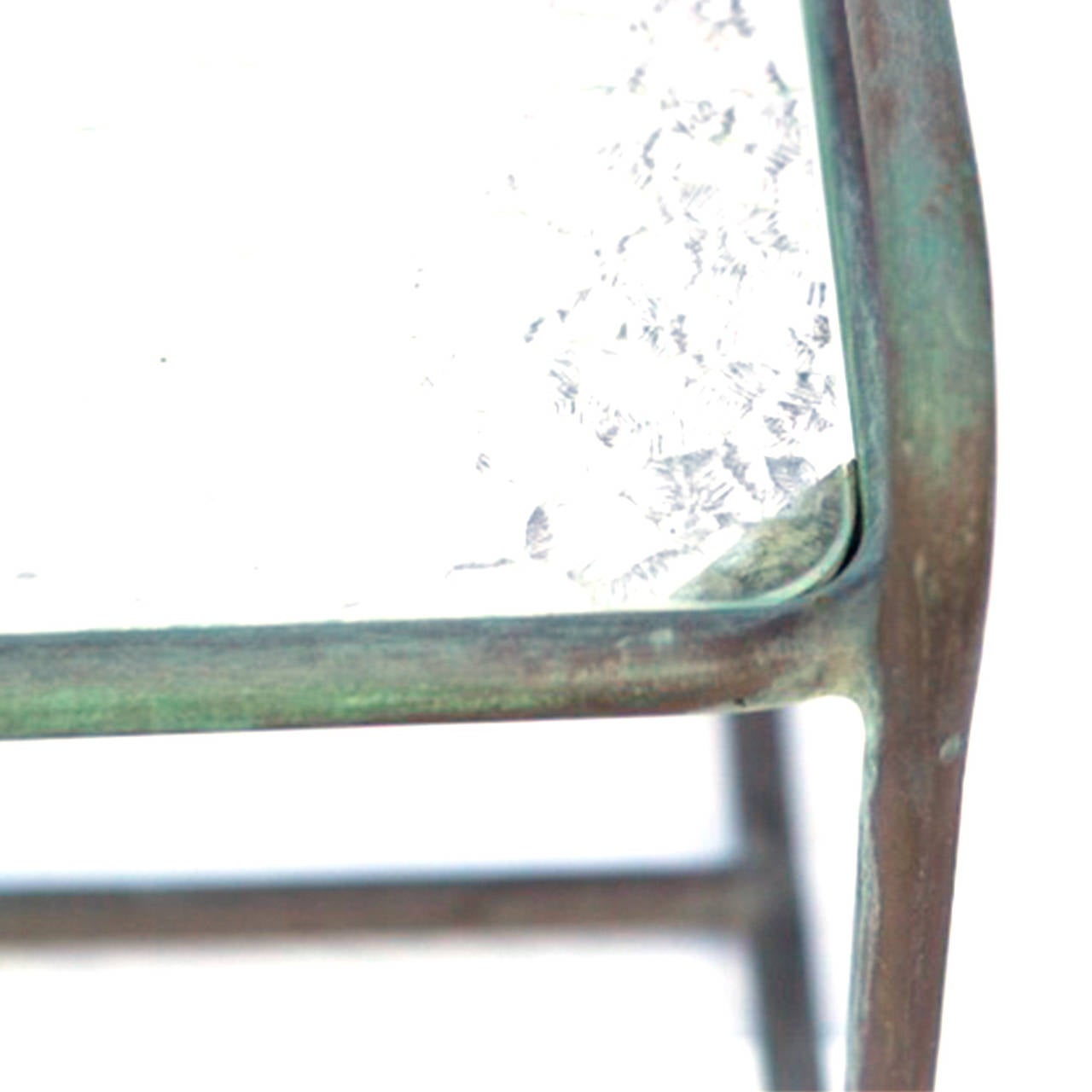 Walter Lamb Bronze Low Side Table In Excellent Condition In San Francisco, CA