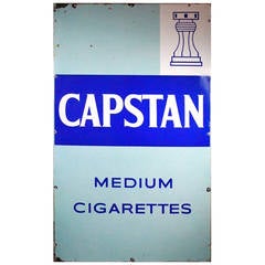 1930s Porcelain British Cigarette Sign