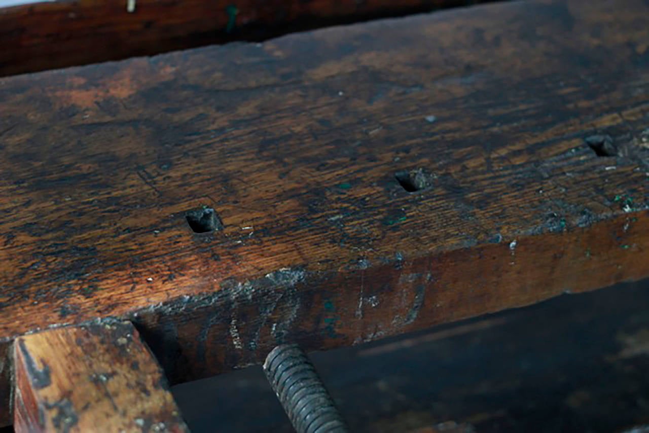 19th Century Danish Carpenter's Workbench In Excellent Condition In San Francisco, CA