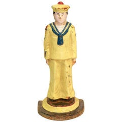 Antique 1920s Cast Iron Doorstop