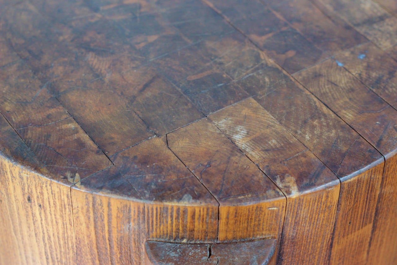 19th Century French Cheese/Butcher Block In Excellent Condition In San Francisco, CA