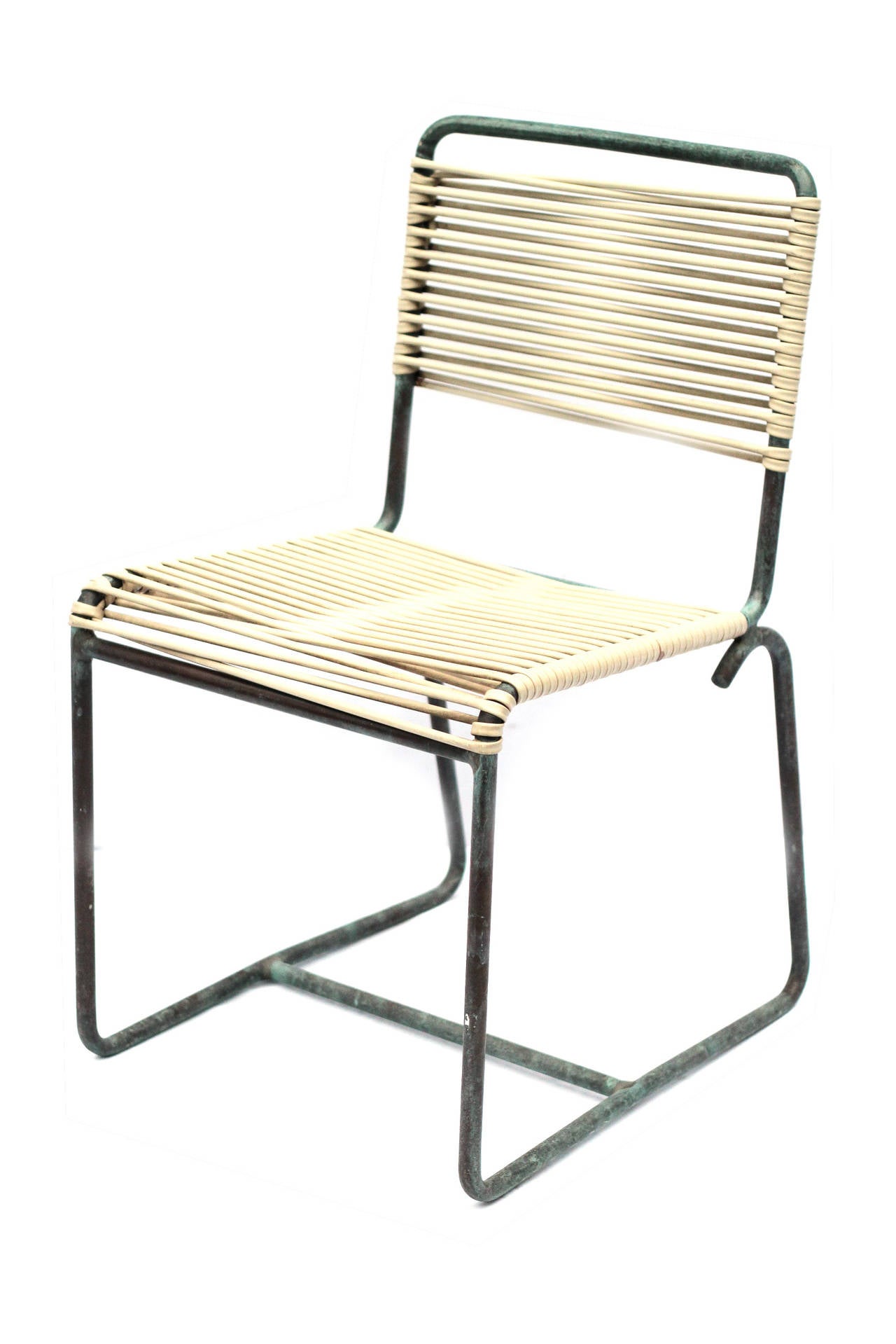 Walter Lamb Bronze Side Chairs 2
