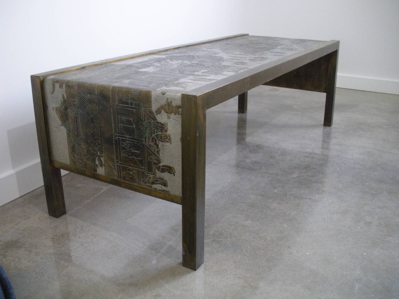 Rare bronze waterfall table in the Chan Design Spring Festival by Phillip and Kevin LaVerne.

Please feel free to contact us directly for a shipping quote, or other questions and information including making an offer by clicking 
