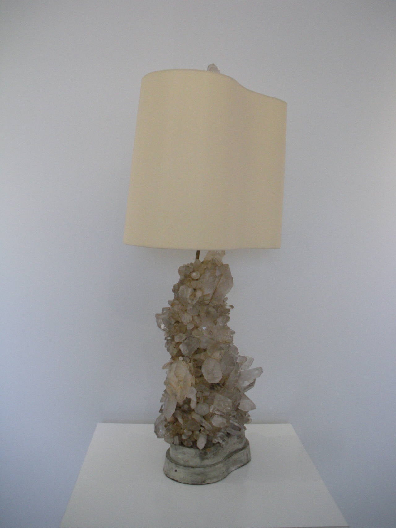 American Carole Stupell Rock Crystal Lamp:  1950
