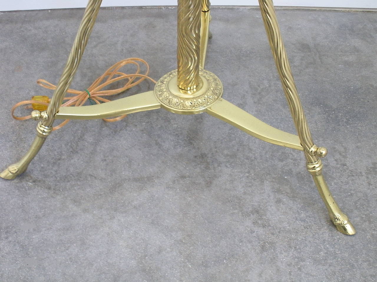 Cast Vintage Solid Brass Floor Lamp