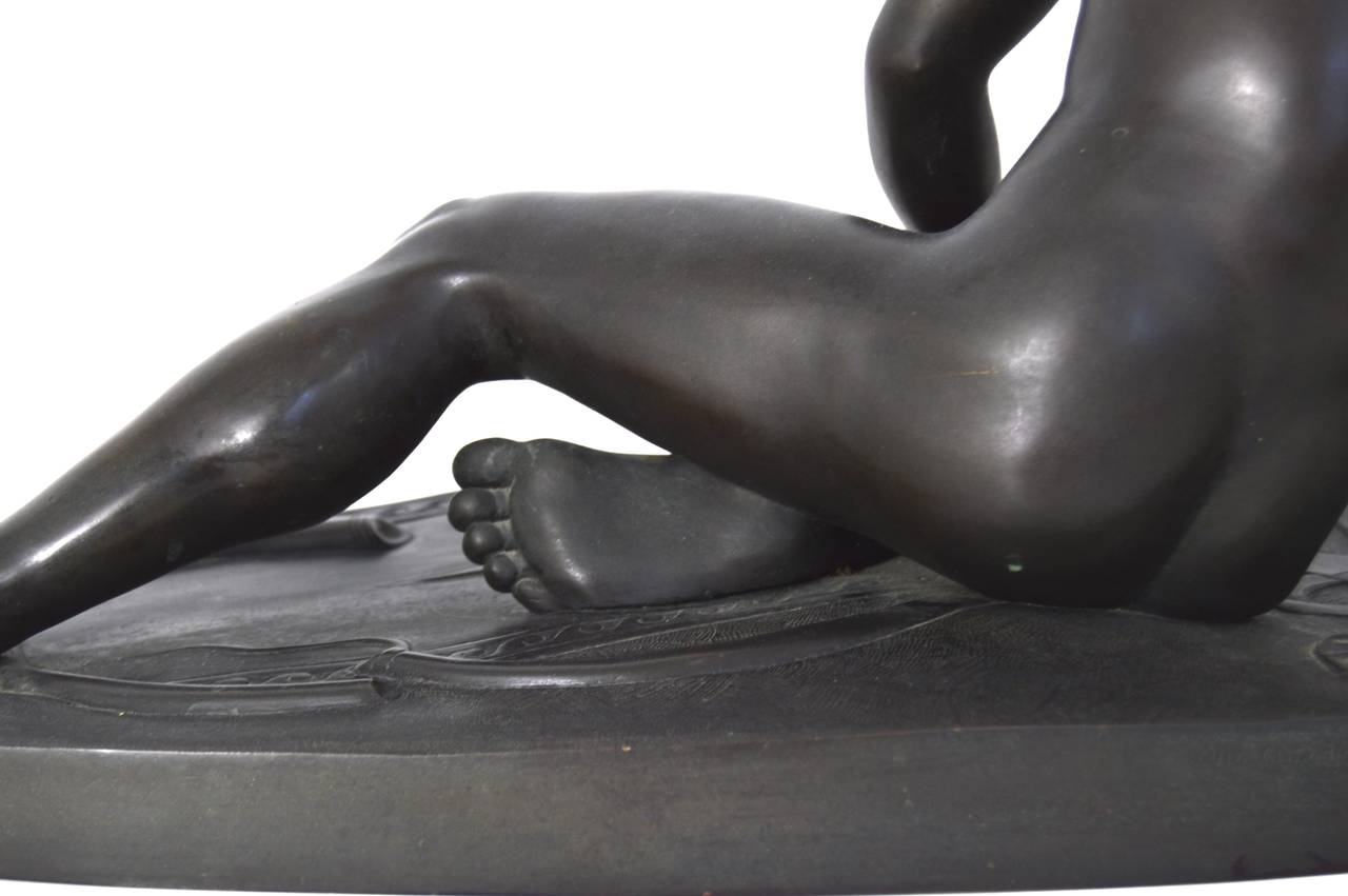 Bronze Sculpture en bronze « The Dying Gaul », signée M Amadoi N 'Napoli en vente