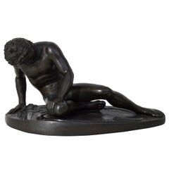 Bronze Sculpture "The Dying Gaul," signed M Amadoi N 'Napoli