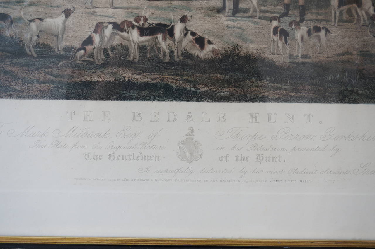 Pair of 19th Century Engravings of English Fox Hunting Scenes In Good Condition In West Palm Beach, FL